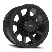 Vision 353 17x8.5 +18 8x170mm 125.2mm Matte Black
