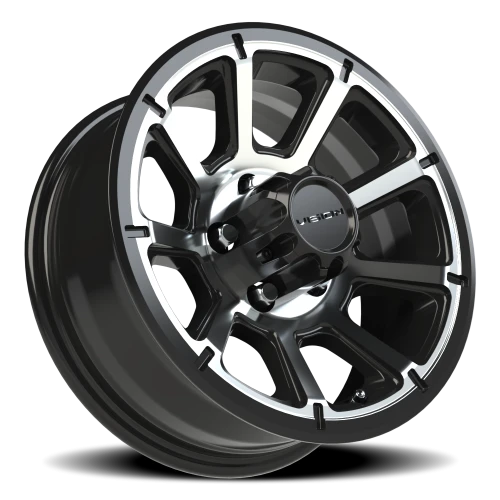 Vision 353 15x6 +0 5x114.3mm 83mm Gloss Black Machined Face