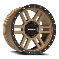 Vision 354 18x9 +12 6x135mm 87.1mm Satin Bronze Satin Black Lip