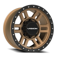 Vision 354 17x9 +12 8x165.1mm 125.2mm Satin Bronze Satin Black Lip