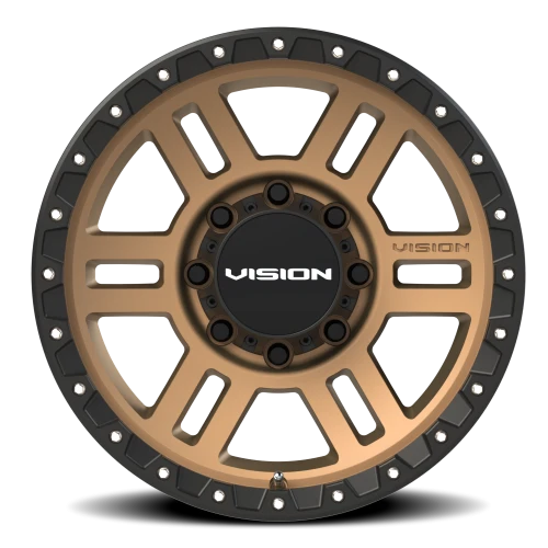 Vision 354 18x9 +12 8x170mm 125.2mm Satin Bronze Satin Black Lip