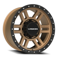 Vision 354 18x9 +12 8x165.1mm 125.2mm Satin Bronze Satin Black Lip