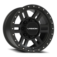 Vision 354 17x9 -12 8x165.1mm 125.2mm Satin Black