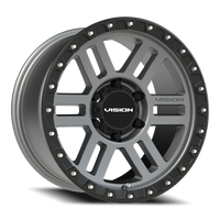 Vision 354 17x9 +12 6x139.7mm 106.2mm Satin Grey