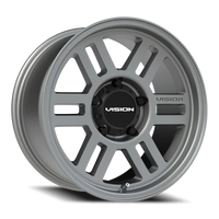 Vision 355 17x9 +18 5x139.7mm 108mm Satin Gray