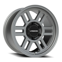 Vision 355 17x9 +18 6x139.7mm 106.2mm Satin Gray