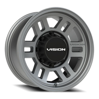 Vision 355 16x8 +0 8x165.1mm 125.2mm Satin Gray
