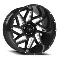 Vision 361 22x12 -51 5x127mm 78.1mm Gloss Black Milled Spokes