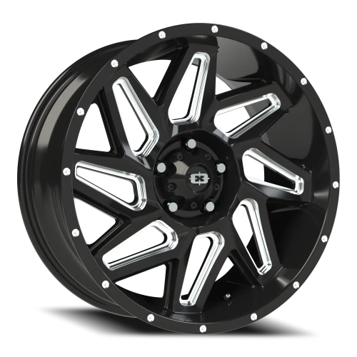 Vision 361 20x9 +10 5x127mm 78.1mm Gloss Black Milled Spokes