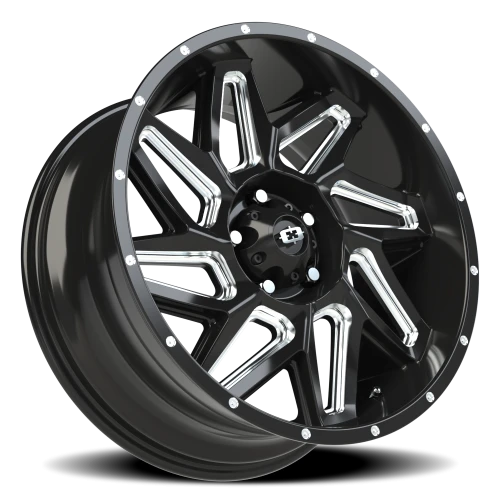Vision 361 20x9 +10 5x127mm 78.1mm Gloss Black Milled Spokes