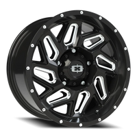 Vision 361 17x9 +12 5x150mm 110.2mm Gloss Black Milled Spokes