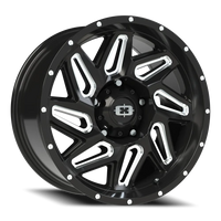 Vision 361 18x9 +12 5x150mm 110.2mm Gloss Black Milled Spokes