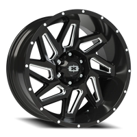 Vision 361 20x10 -25 6x135mm 87.1mm Gloss Black Milled Spokes
