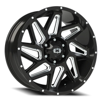 Vision 361 20x9 +12 6x139.7mm 106.2mm Gloss Black Milled Spokes