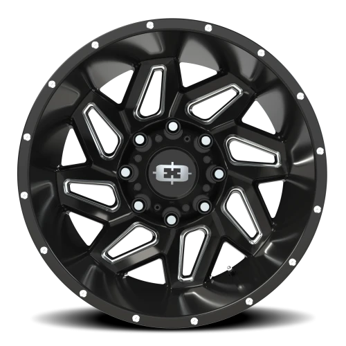 Vision 361 20x12 -51 8x180mm 124.2mm Gloss Black Milled Spokes