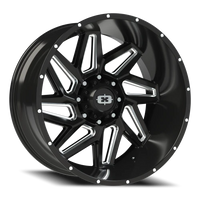 Vision 361 24x12 -51 8x170mm 125.2mm Gloss Black Milled Spokes