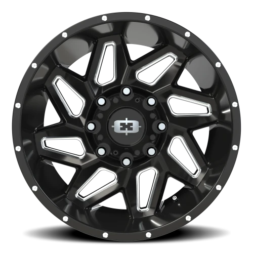 Vision 361 20x9 +12 8x170mm 125.2mm Gloss Black Milled Spokes