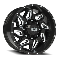Vision 361 18x9 +12 8x180mm 124.2mm Gloss Black Milled Spokes