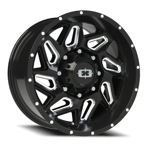 Vision 361 18x9 +12 8x180mm 124.2mm Gloss Black Milled Spokes