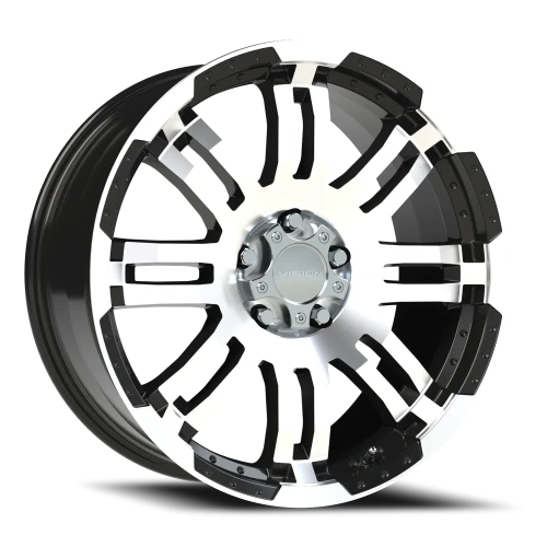 Vision 375 20x9 +10 5x127mm 78.1mm Gloss Black Machined Face