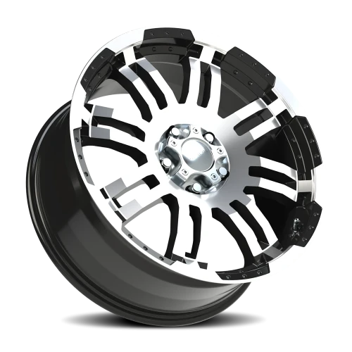 Vision 375 20x9 +10 5x127mm 78.1mm Gloss Black Machined Face