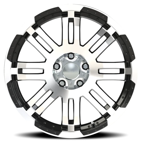 Vision 375 20x9 +10 5x127mm 78.1mm Gloss Black Machined Face