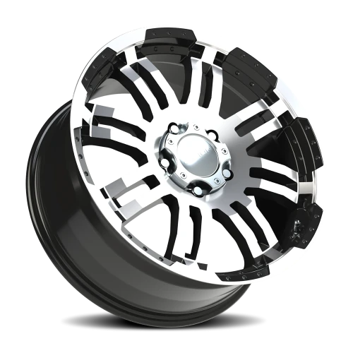 Vision 375 20x9 +18 5x139.7mm 108mm Gloss Black Machined Face