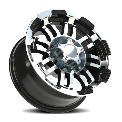 Vision 375 15x7.5 -12 5x120.65mm 73.1mm Gloss Black Machined Face