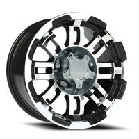 Vision 375 15x7.5 -12 5x114.3mm 83mm Gloss Black Machined Face