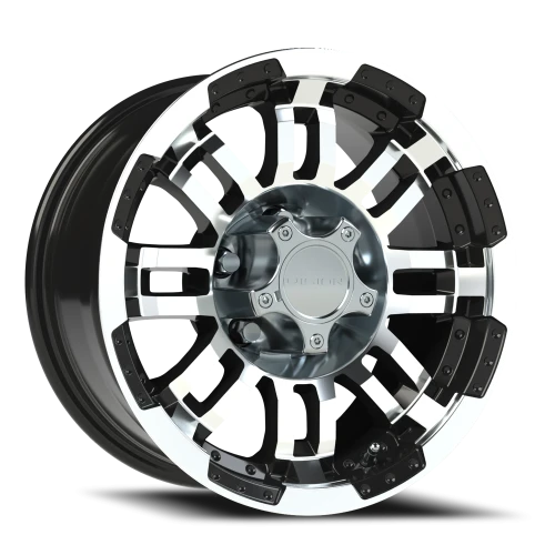 Vision 375 15x7.5 -12 5x114.3mm 83mm Gloss Black Machined Face