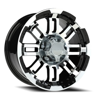 Vision 375 16x8 +0 5x114.3mm 83mm Gloss Black Machined Face