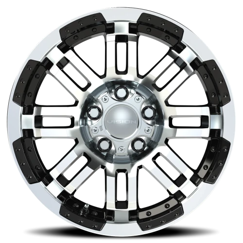 Vision 375 16x8 +0 5x114.3mm 83mm Gloss Black Machined Face