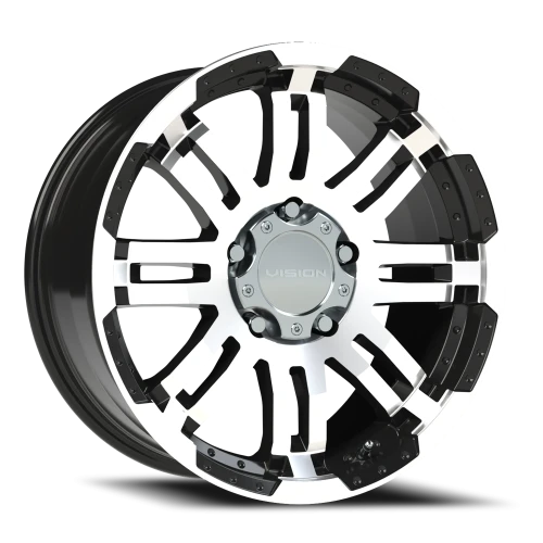Vision 375 18x8.5 +25 5x150mm 110.2mm Gloss Black Machined Face
