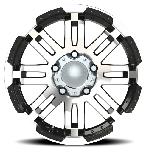 Vision 375 17x8.5 +18 5x135mm 87.1mm Gloss Black Machined Face