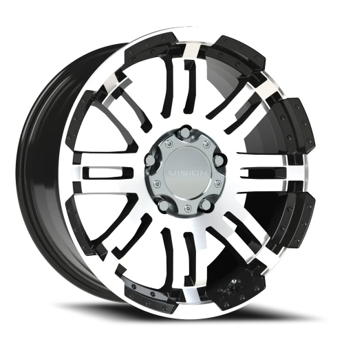 Vision 375 18x8.5 +18 5x139.7mm 108mm Gloss Black Machined Face