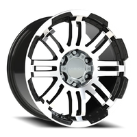 Vision 375 20x9 +18 6x139.7mm 106.2mm Gloss Black Machined Face