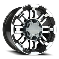 Vision 375 15x7.5 -12 6x139.7mm 110mm Gloss Black Machined Face