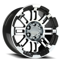 Vision 375 16x8 +12 6x114.3mm 71.5mm Gloss Black Machined Face