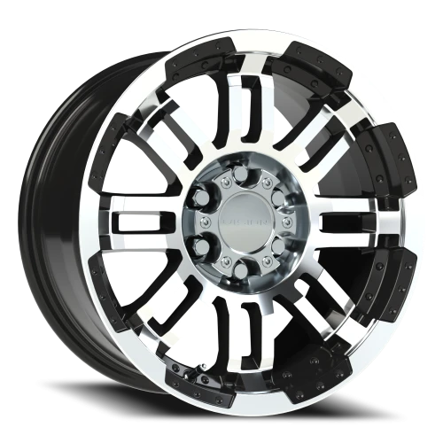 Vision 375 16x8 +12 6x114.3mm 71.5mm Gloss Black Machined Face