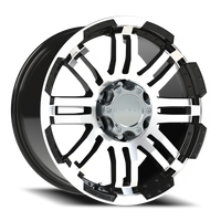 Vision 375 18x9 +18 6x139.7mm 106.2mm Gloss Black Machined Face