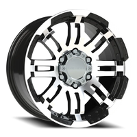 Vision 375 17x8.5 +25 6x135mm 87.1mm Gloss Black Machined Face