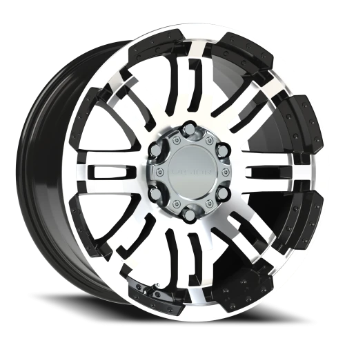 Vision 375 17x8.5 +25 6x135mm 87.1mm Gloss Black Machined Face