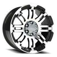Vision 375 17x8.5 +18 6x114.3mm 73mm Gloss Black Machined Face