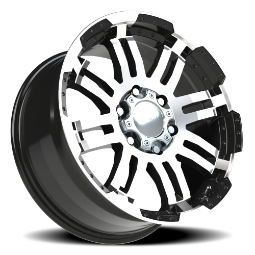 Vision 375 18x8.5 +25 6x135mm 87.1mm Gloss Black Machined Face
