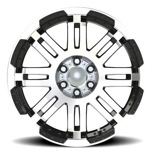 Vision 375 18x8.5 +18 6x114.3mm 73mm Gloss Black Machined Face