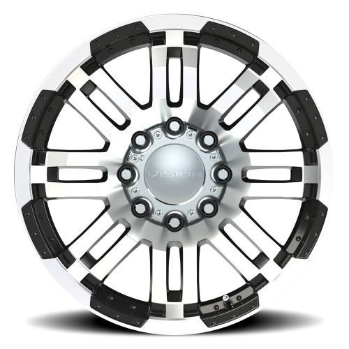 Vision 375 20x9 +0 8x170mm 125.2mm Gloss Black Machined Face