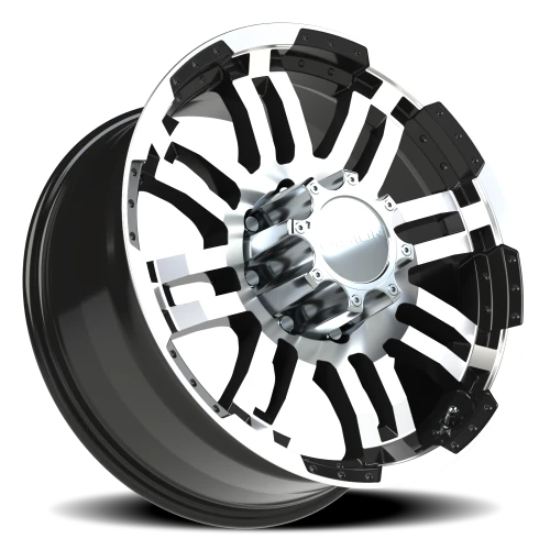 Vision 375 20x9 +18 8x170mm 125.2mm Gloss Black Machined Face
