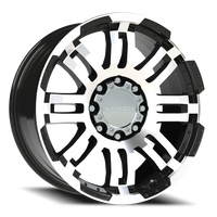 Vision 375 20x9 +18 8x165.1mm 125.2mm Gloss Black Machined Face