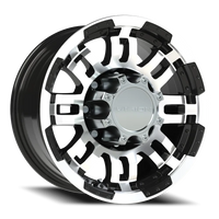 Vision 375 16x8 +0 8x165.1mm 125.2mm Gloss Black Machined Face