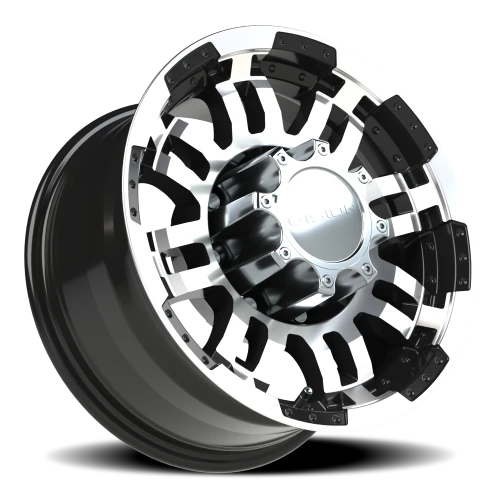 Vision 375 16x8 +0 8x165.1mm 125.2mm Gloss Black Machined Face